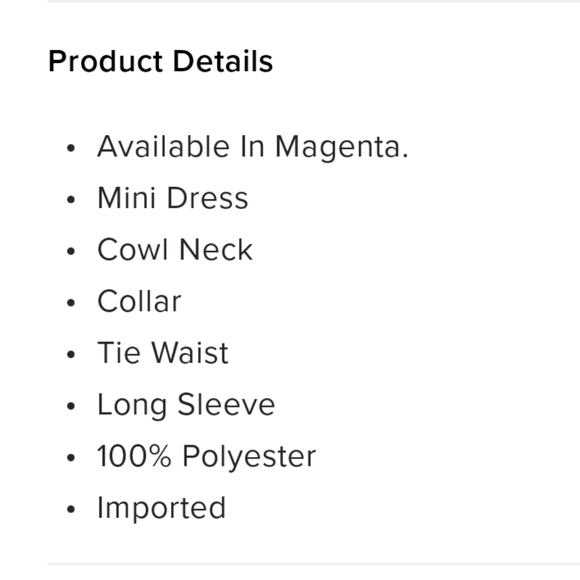 I'm The One Mini Dress - Magenta - Picture 5 of 6